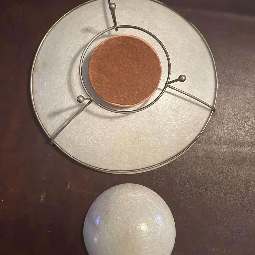 Vintage atomic style chip & dip set